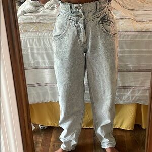 Vintage Lee, High-Waisted Acid Wash Jeans